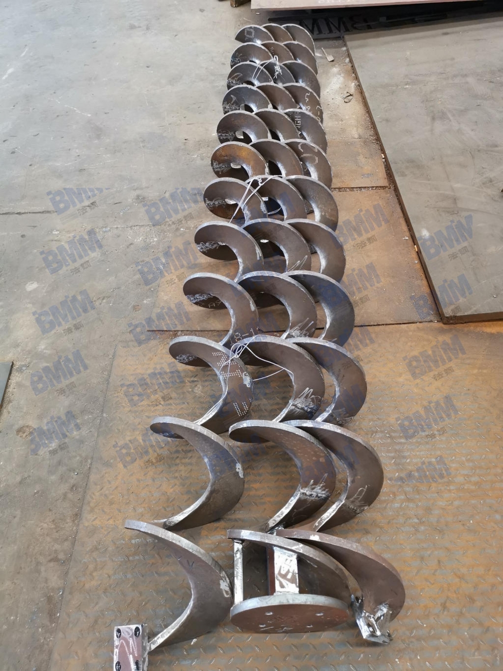 Helical?vane parts manufactured 1